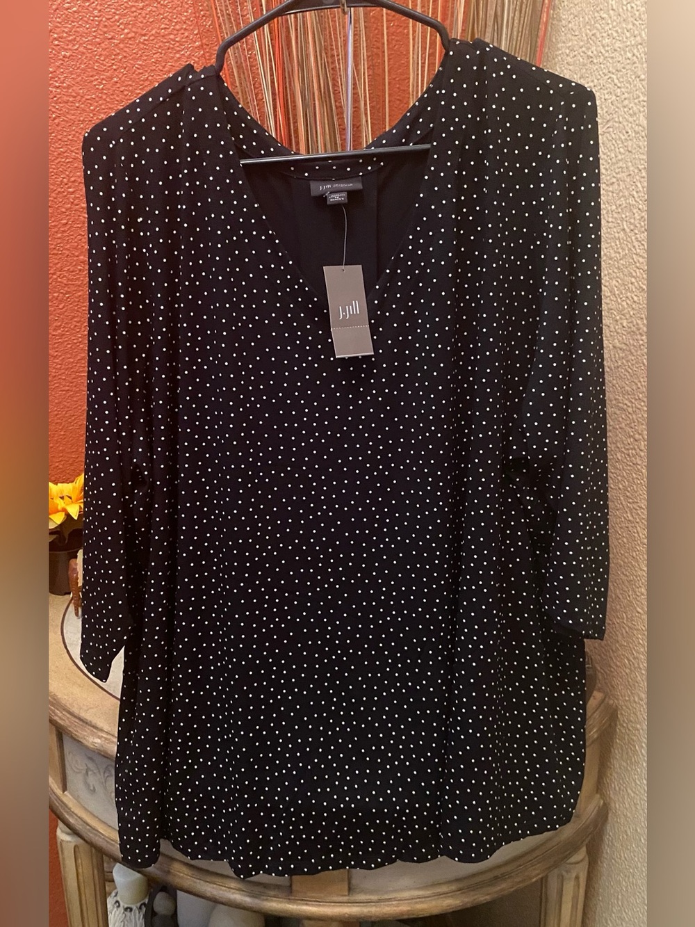 J. Jill - NEW - Wearever Collection Polka Dot Tunic Top